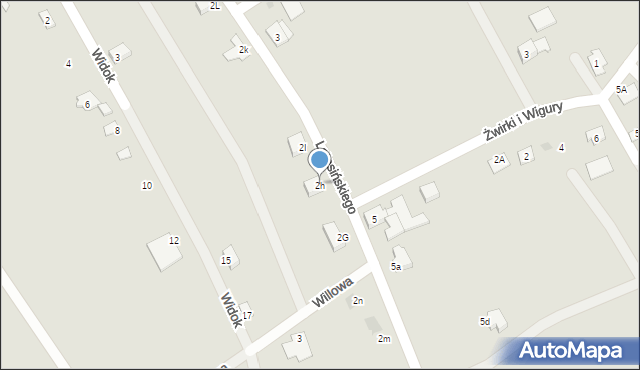 Wilamowice, Latosińskiego Józefa, 2h, mapa Wilamowice