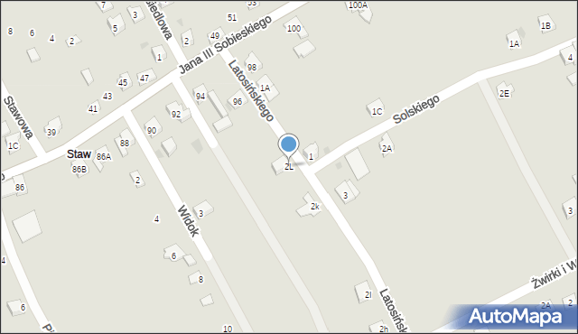 Wilamowice, Latosińskiego Józefa, 2L, mapa Wilamowice