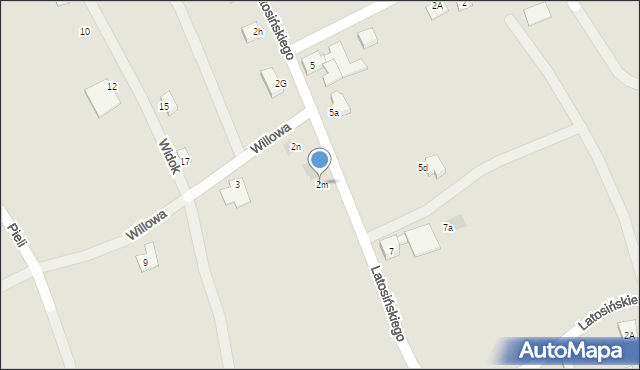 Wilamowice, Latosińskiego Józefa, 2m, mapa Wilamowice