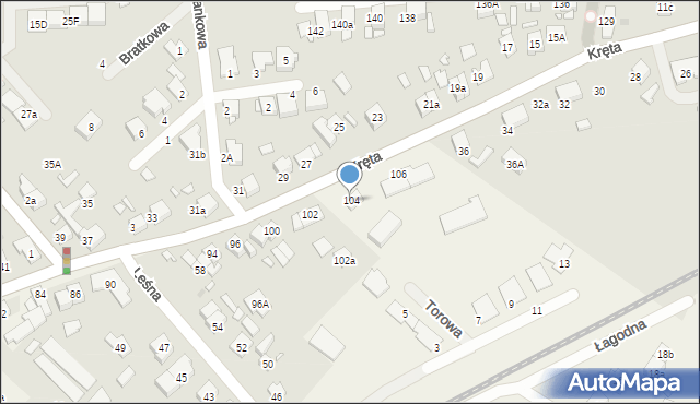 Wiry, Laskowska, 104, mapa Wiry