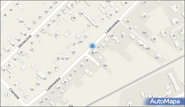 Wiry, Laskowska, 38, mapa Wiry