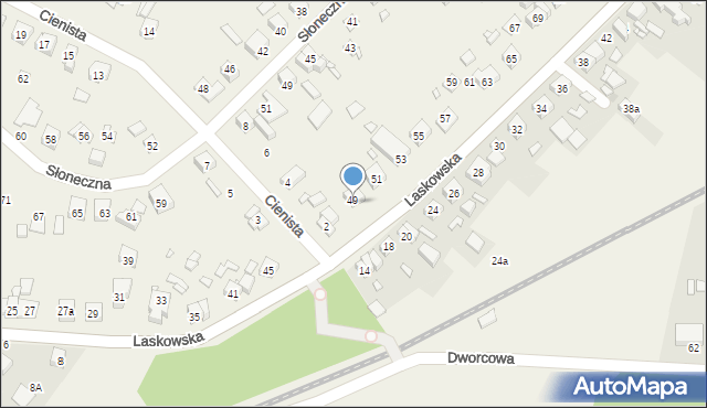 Wiry, Laskowska, 49, mapa Wiry