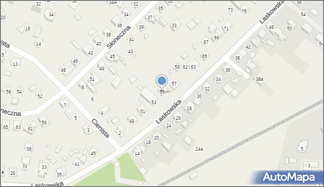 Wiry, Laskowska, 55, mapa Wiry