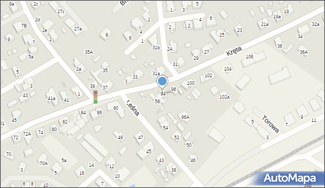 Wiry, Laskowska, 94, mapa Wiry