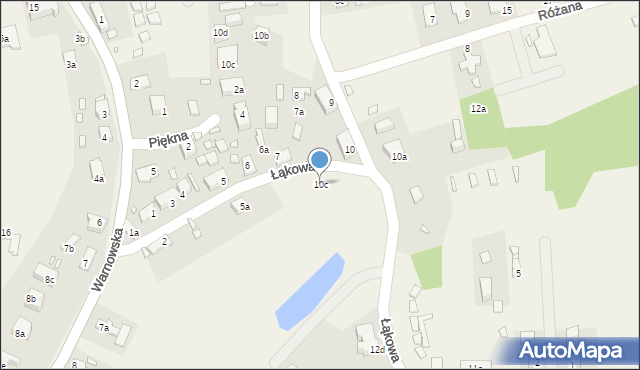 Wisełka, Łąkowa, 10c, mapa Wisełka