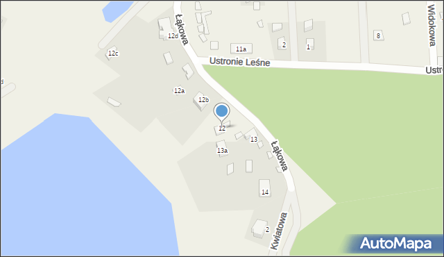 Wisełka, Łąkowa, 12, mapa Wisełka