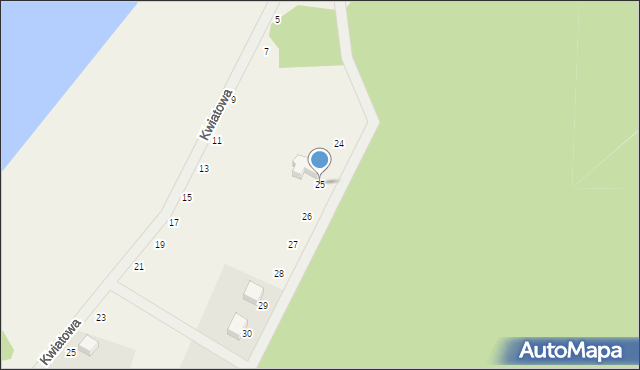 Wisełka, Łąkowa, 25, mapa Wisełka