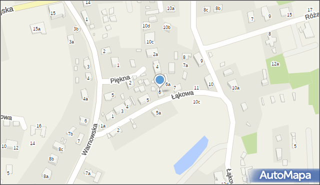 Wisełka, Łąkowa, 6, mapa Wisełka