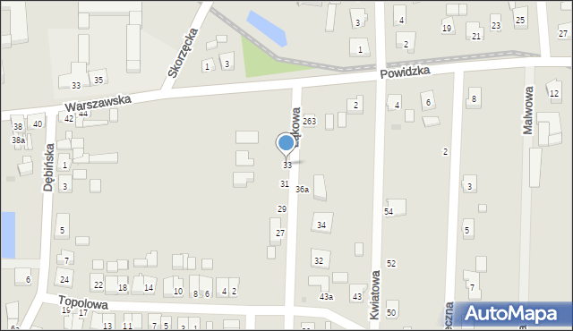 Witkowo, Łąkowa, 33, mapa Witkowo