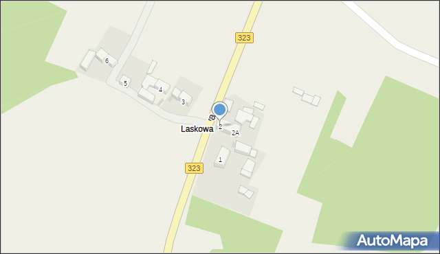 Witoszyce, Laskowa, 2, mapa Witoszyce