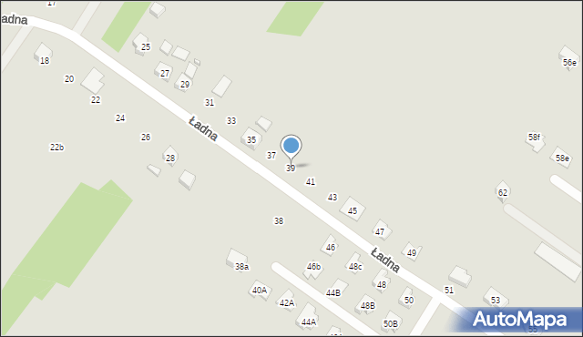 Wodzisław Śląski, Ładna, 39, mapa Wodzisławia Śląskiego