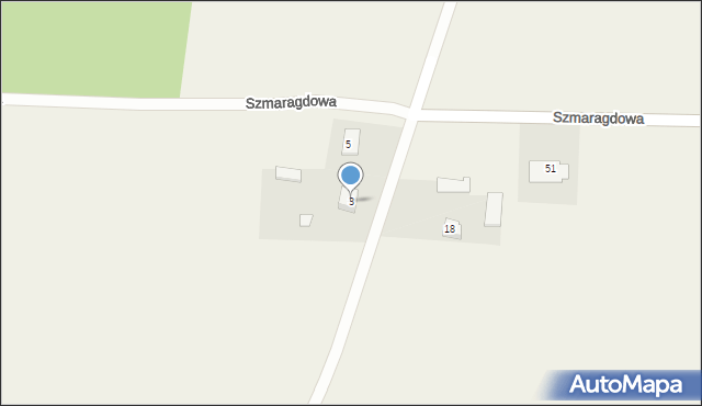 Wola Błędowska, Lazurowa, 3, mapa Wola Błędowska