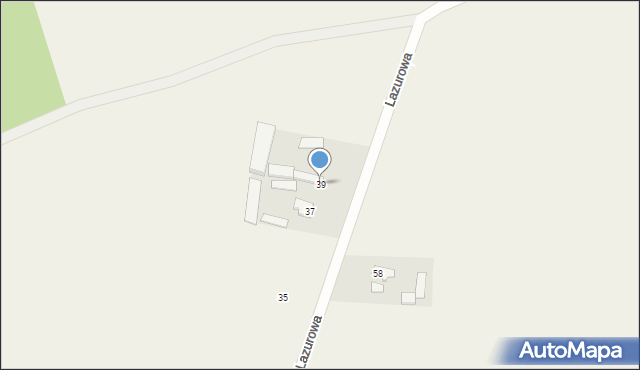 Wola Błędowska, Lazurowa, 39, mapa Wola Błędowska