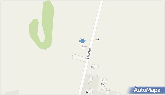 Wola Mrokowska, Łączna, 1, mapa Wola Mrokowska