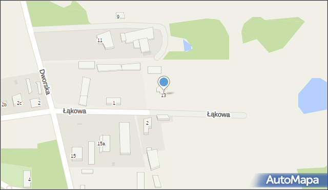 Wola Suchożebrska, Łąkowa, 13, mapa Wola Suchożebrska