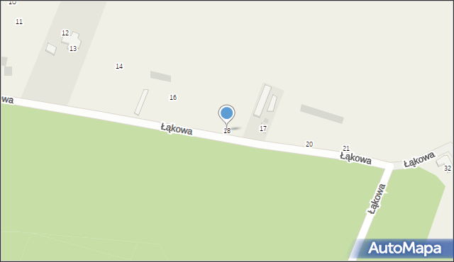 Wołczkowo, Łąkowa, 18, mapa Wołczkowo