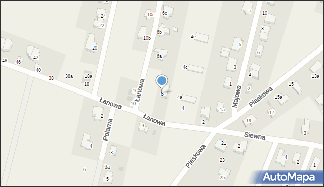 Wołczkowo, Łanowa, 6, mapa Wołczkowo