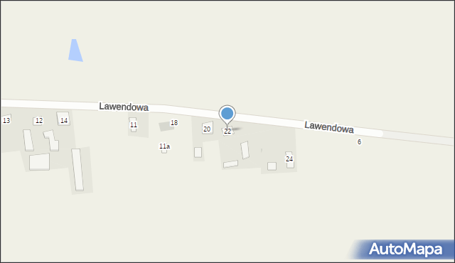 Wołkowiany, Lawendowa, 22, mapa Wołkowiany