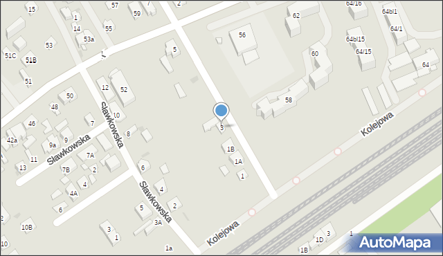 Wołomin, Laskowa, 3, mapa Wołomin