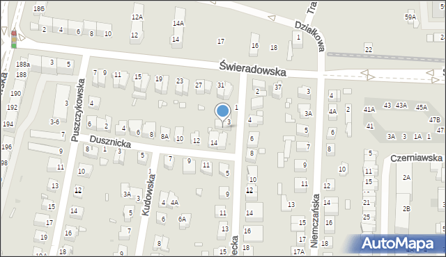 Wrocław, Lądecka, 3/1, mapa Wrocławia