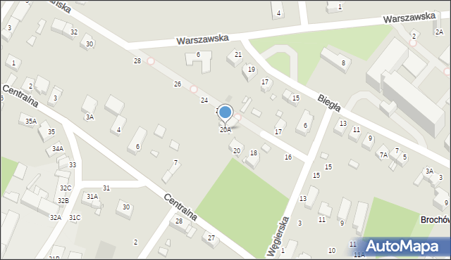 Wrocław, Laotańska, 20A, mapa Wrocławia