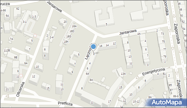 Wrocław, Łączności, 2, mapa Wrocławia