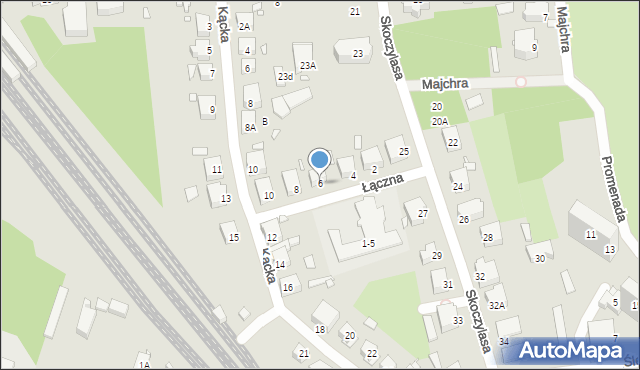 Wrocław, Łączna, 6, mapa Wrocławia