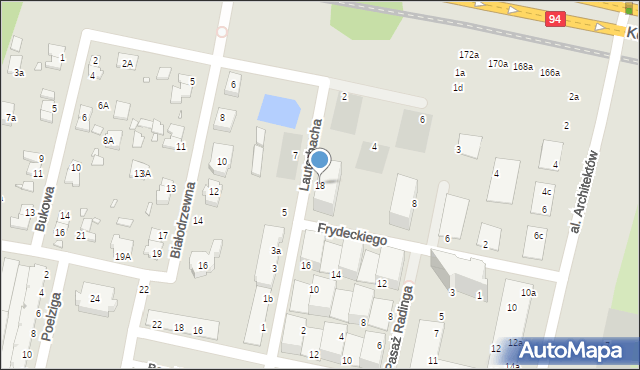 Wrocław, Lauterbacha Heinricha, 18, mapa Wrocławia