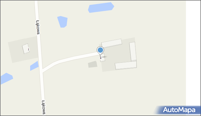 Wudzyn, Łąkowa, 4, mapa Wudzyn