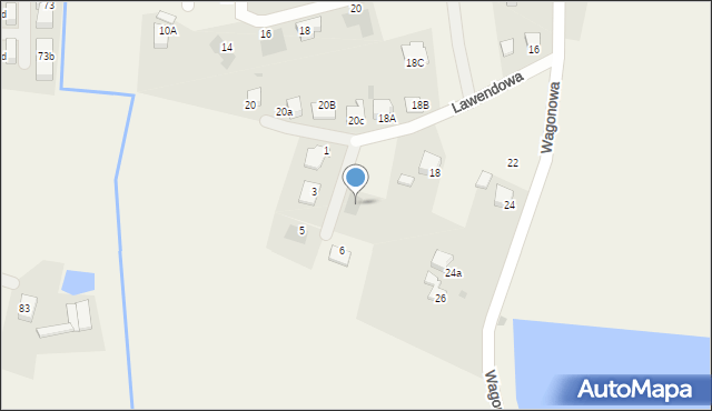 Wyry, Lawendowa, 4, mapa Wyry