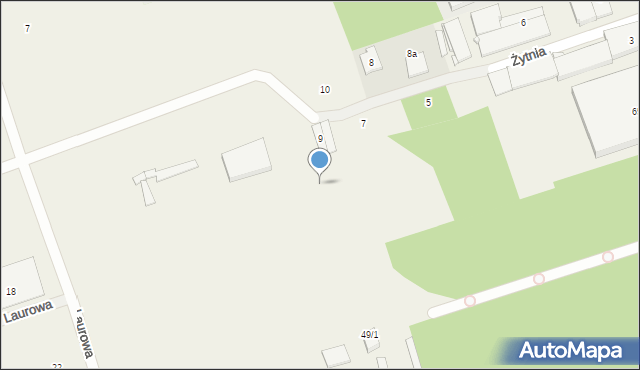 Wysogotowo, Laurowa, 19e, mapa Wysogotowo