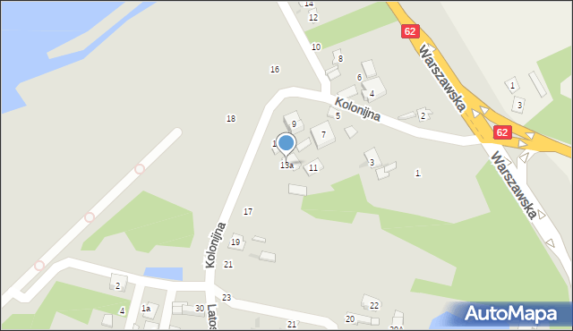 Wyszków, Latoszek, 13a, mapa Wyszków