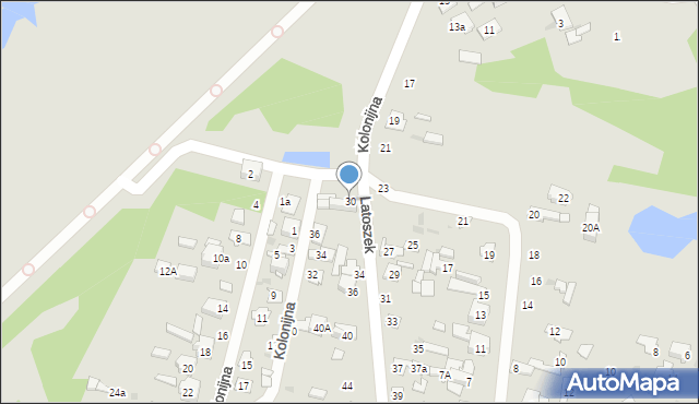 Wyszków, Latoszek, 30, mapa Wyszków