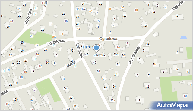 Wyszków, Latoszek, 49a, mapa Wyszków
