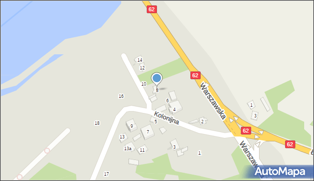 Wyszków, Latoszek, 8, mapa Wyszków
