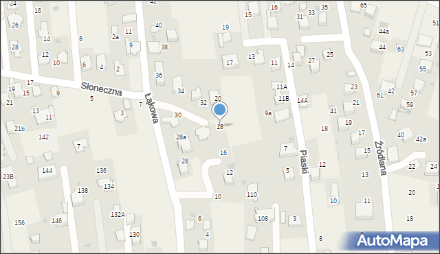 Zabierzów, Łąkowa, 18, mapa Zabierzów