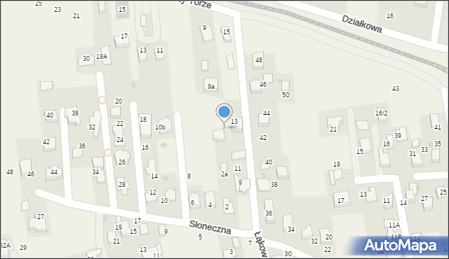 Zabierzów, Łąkowa, 9a, mapa Zabierzów