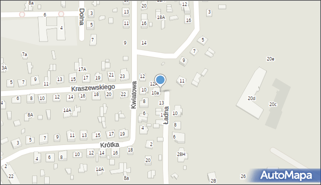 Zamość, Ładna, 15, mapa Zamościa