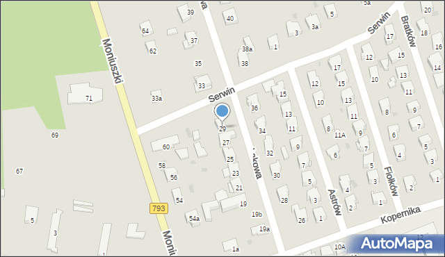 Żarki, Łąkowa, 29, mapa Żarki