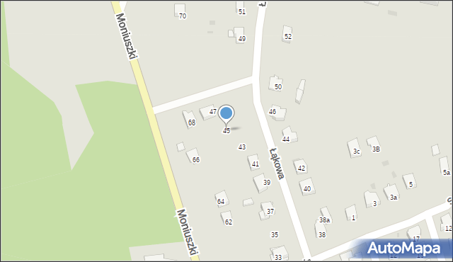 Żarki, Łąkowa, 45, mapa Żarki