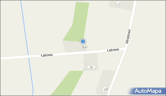 Zblewo, Łąkowa, 5, mapa Zblewo