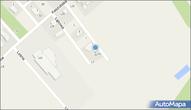 Zbychowo, Łąkowa, 11, mapa Zbychowo