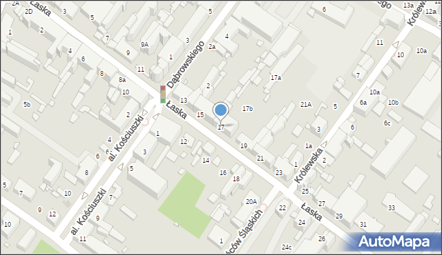 Zduńska Wola, Łaska, 17, mapa Zduńska Wola