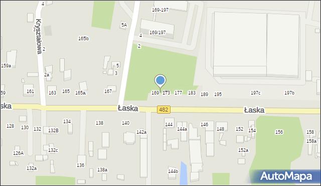 Zduńska Wola, Łaska, 171, mapa Zduńska Wola