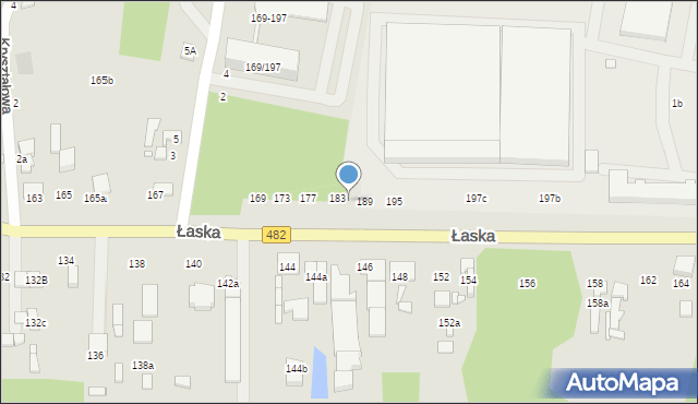 Zduńska Wola, Łaska, 185, mapa Zduńska Wola