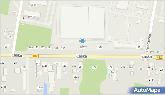 Zduńska Wola, Łaska, 197c, mapa Zduńska Wola