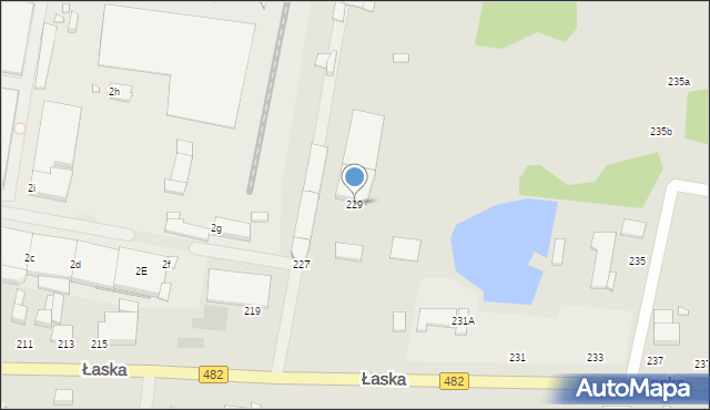 Zduńska Wola, Łaska, 229, mapa Zduńska Wola