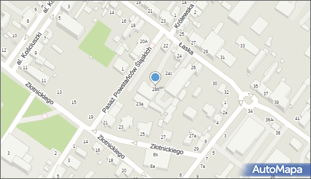 Zduńska Wola, Łaska, 24b, mapa Zduńska Wola