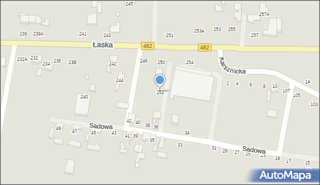 Zduńska Wola, Łaska, 252, mapa Zduńska Wola