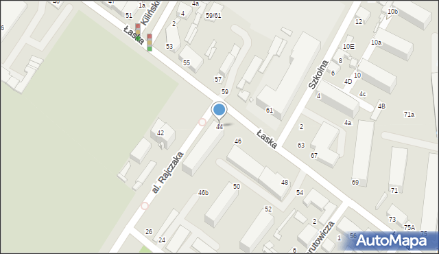 Zduńska Wola, Łaska, 44, mapa Zduńska Wola